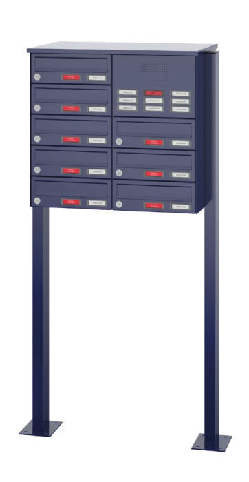 Leabox Freistehende Briefkastenanlage - Beispielbild - Frontansicht